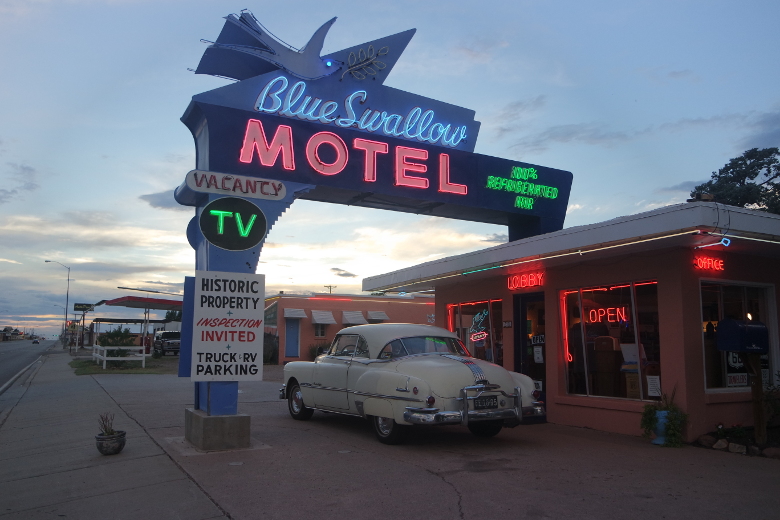 Blue Swallow Motel, a symbol of old Route 66